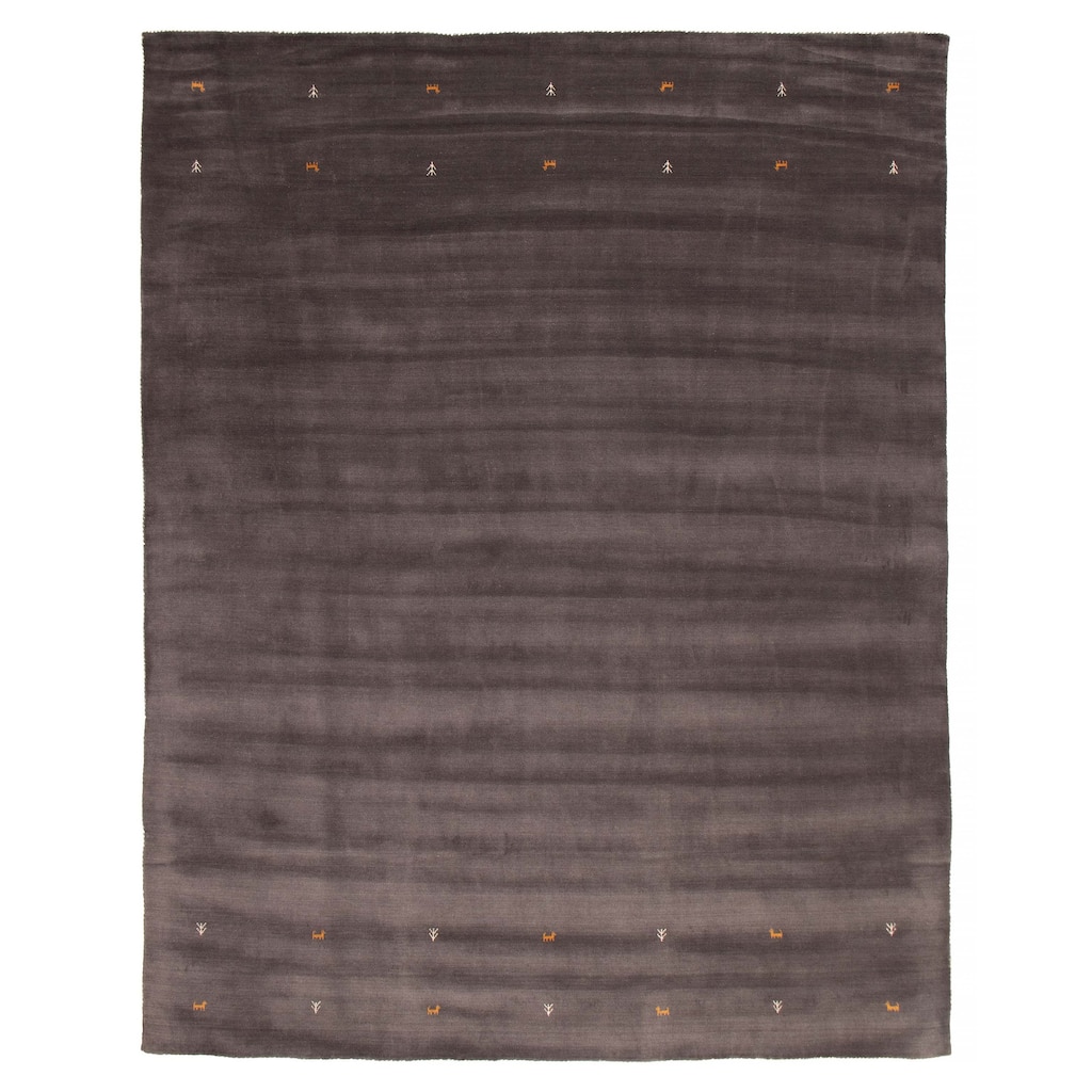 Kashkuli Gabbeh Grey Rug 9'9" x 12'8" - 9'9 x 12'8