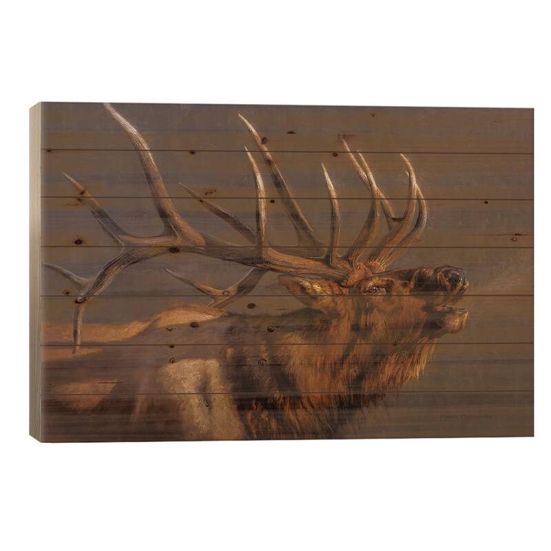 The Summoner Print On Wood by Mark McKenna - Multi-Color - 18x26x1.5