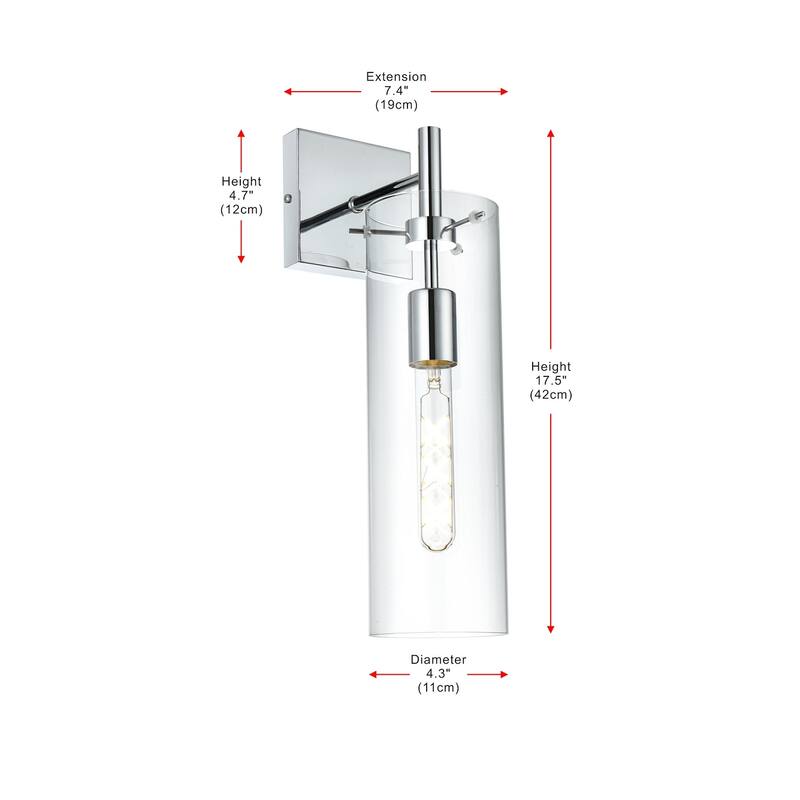 Elegant Lighting LD2362 Savant 18" Tall Bathroom Sconce