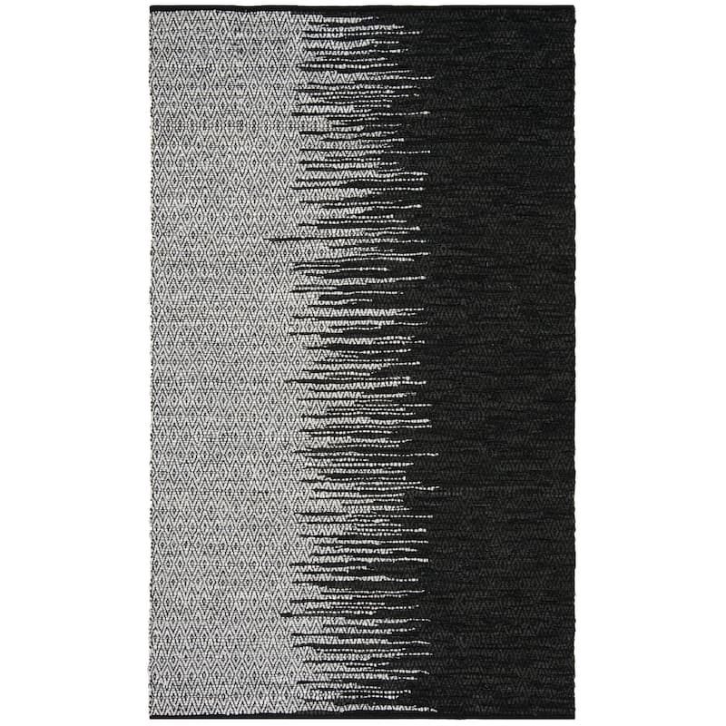 SAFAVIEH Handmade Vintage Boho Leather Denita Modern Stripe Leather