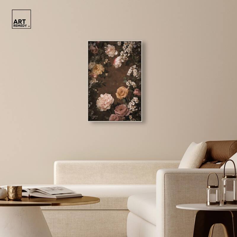 Faded Florals Fable I Canvas by Art Remedy