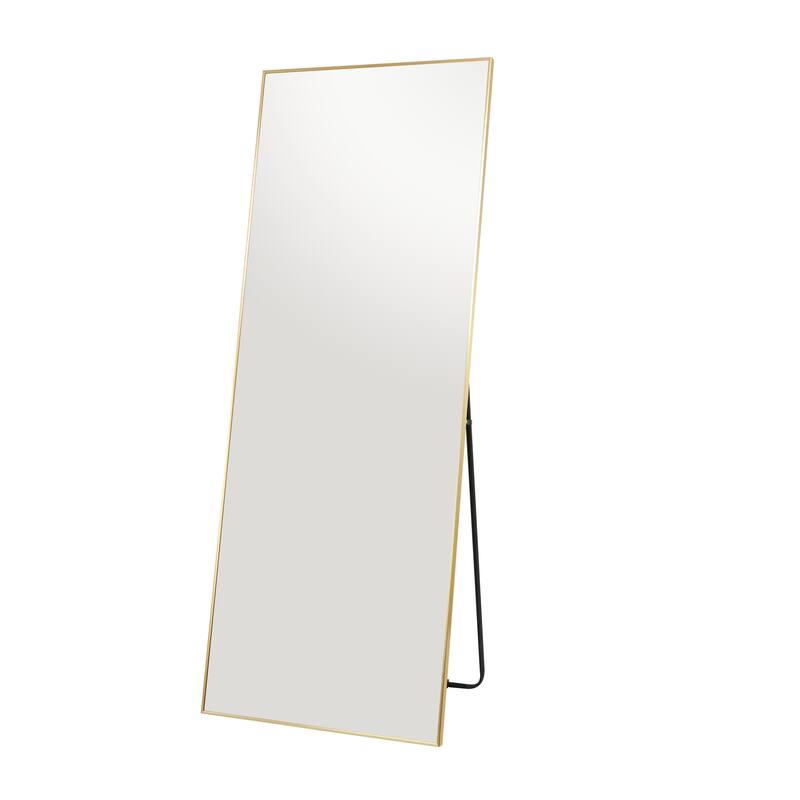 Metal Modern Rectangular Floor Mirror