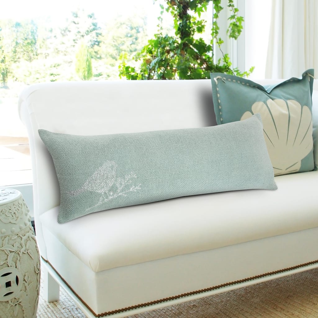 Sevita Silver Pirched Bird Lumbar Pillow
