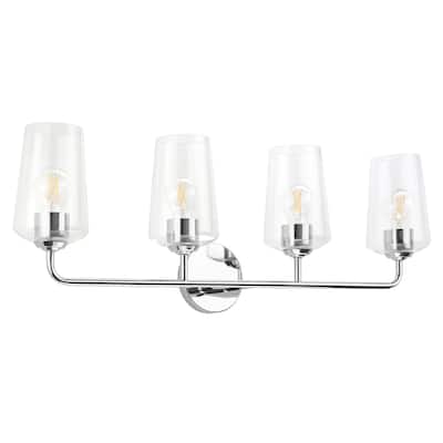 Celino Four-Light Bath & Vanity with Clear Glass - 33