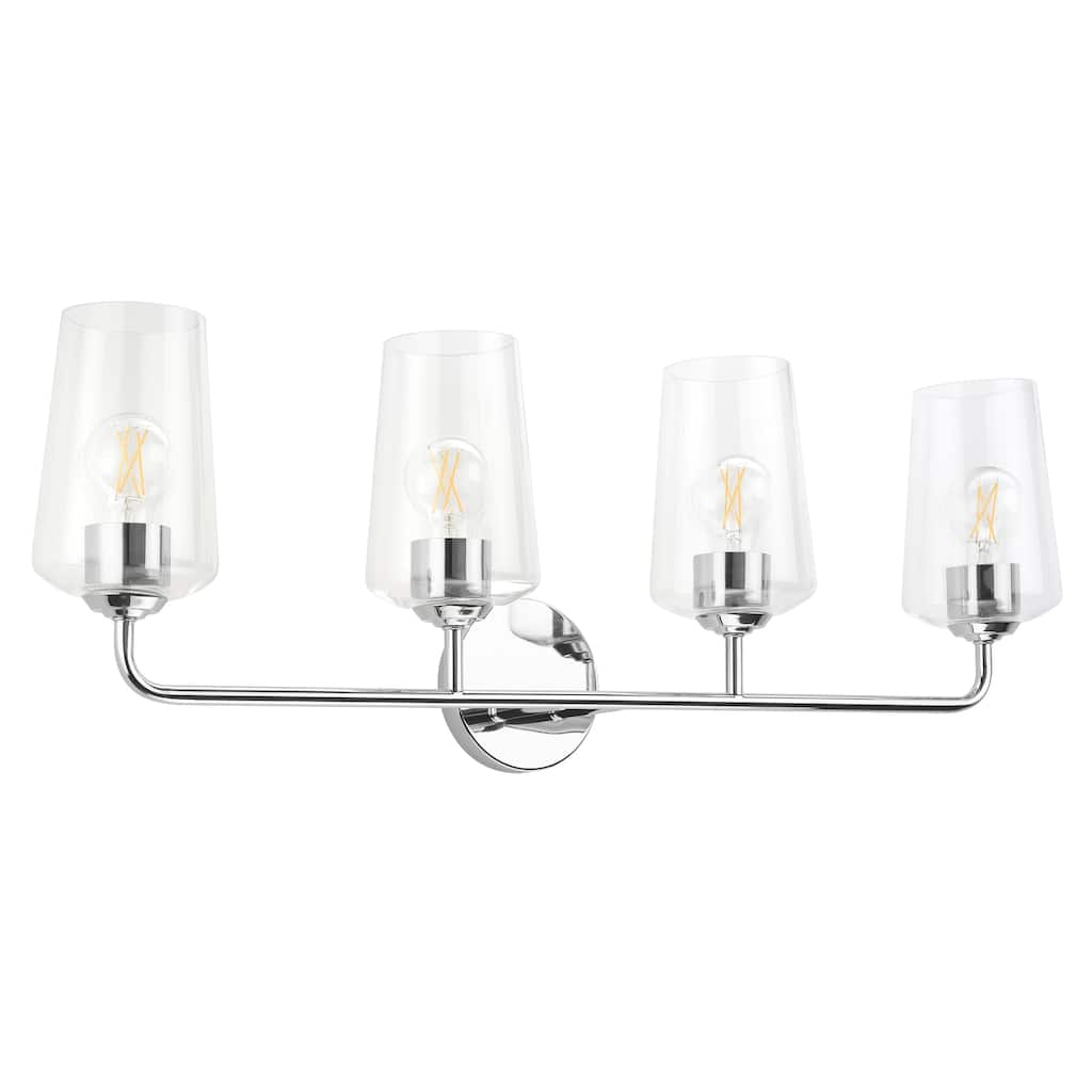Celino Four-Light Bath & Vanity with Clear Glass - 33