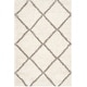 preview thumbnail 137 of 161, SAFAVIEH Hudson Shag Estella Diamond Trellis 2-inch Thick Rug 4' x 6' - Ivory/Grey