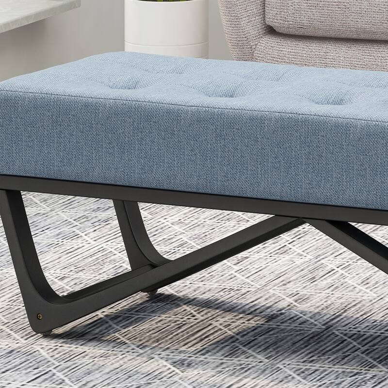 Everyday Upholstered Ottoman - Versatile Furniture for Bedroom/Living Room