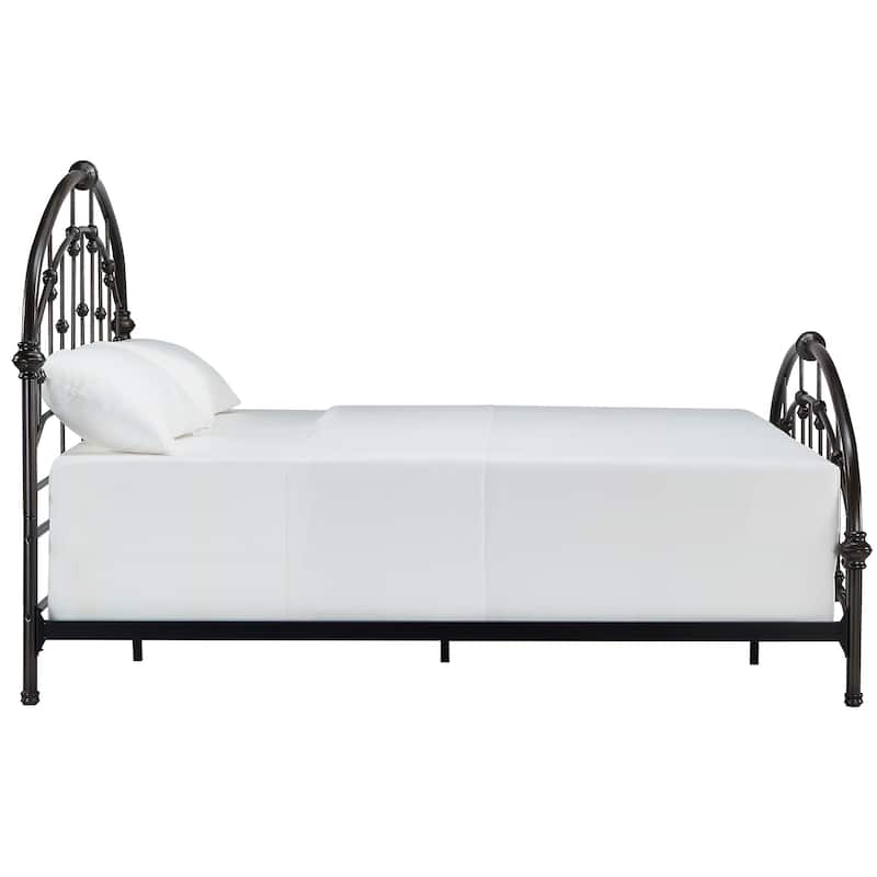 Lacey Round Curved Double Top Arches Victorian Iron Bed by iNSPIRE Q Classic