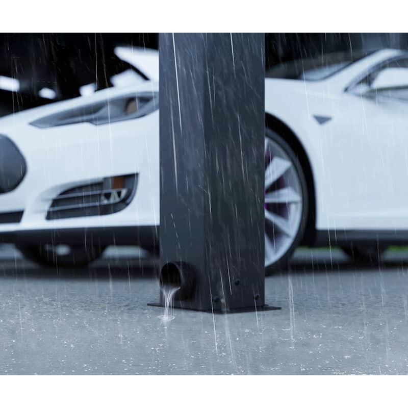 Canopia Oslo 6ft. Black/Gray Opaque Outdoor Carport