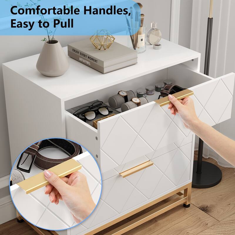 Nightstand with 3 Drawer