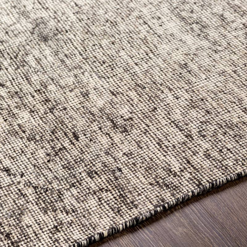 Hand-Woven Luther Solid Viscose Area Rug (9' x 12')