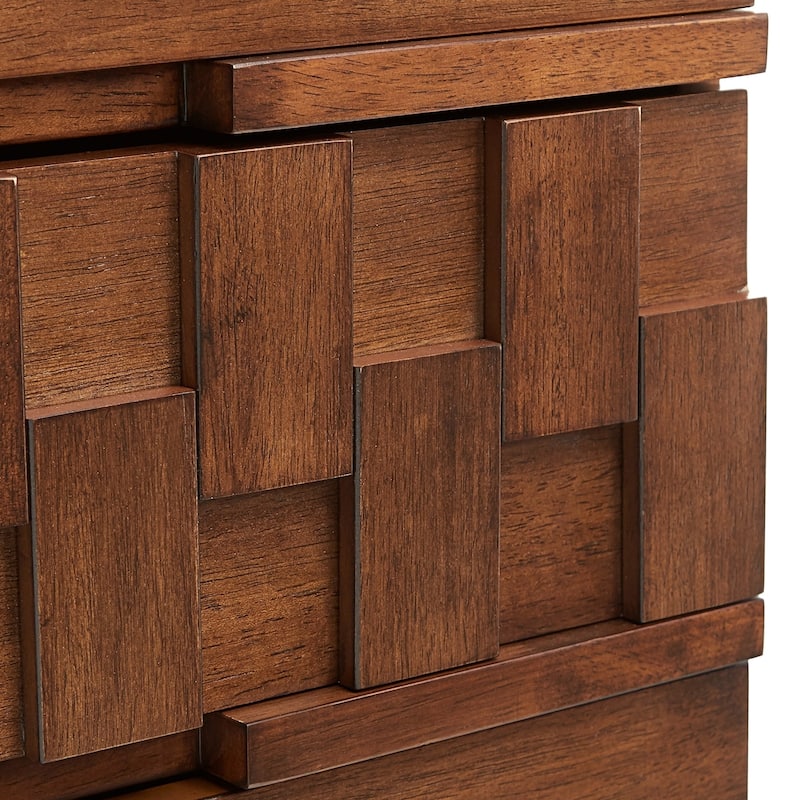 Kieran Mid-Century Wood 2-Door and 3-Drawer Server by iNSPIRE Q Modern