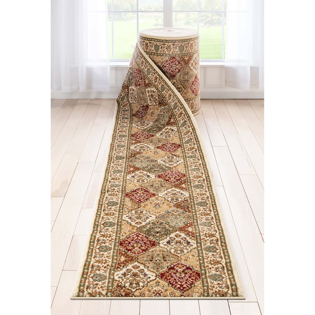 Custom Size Runner Barclay Pyla Persian Trellis Transitional Stair Rug