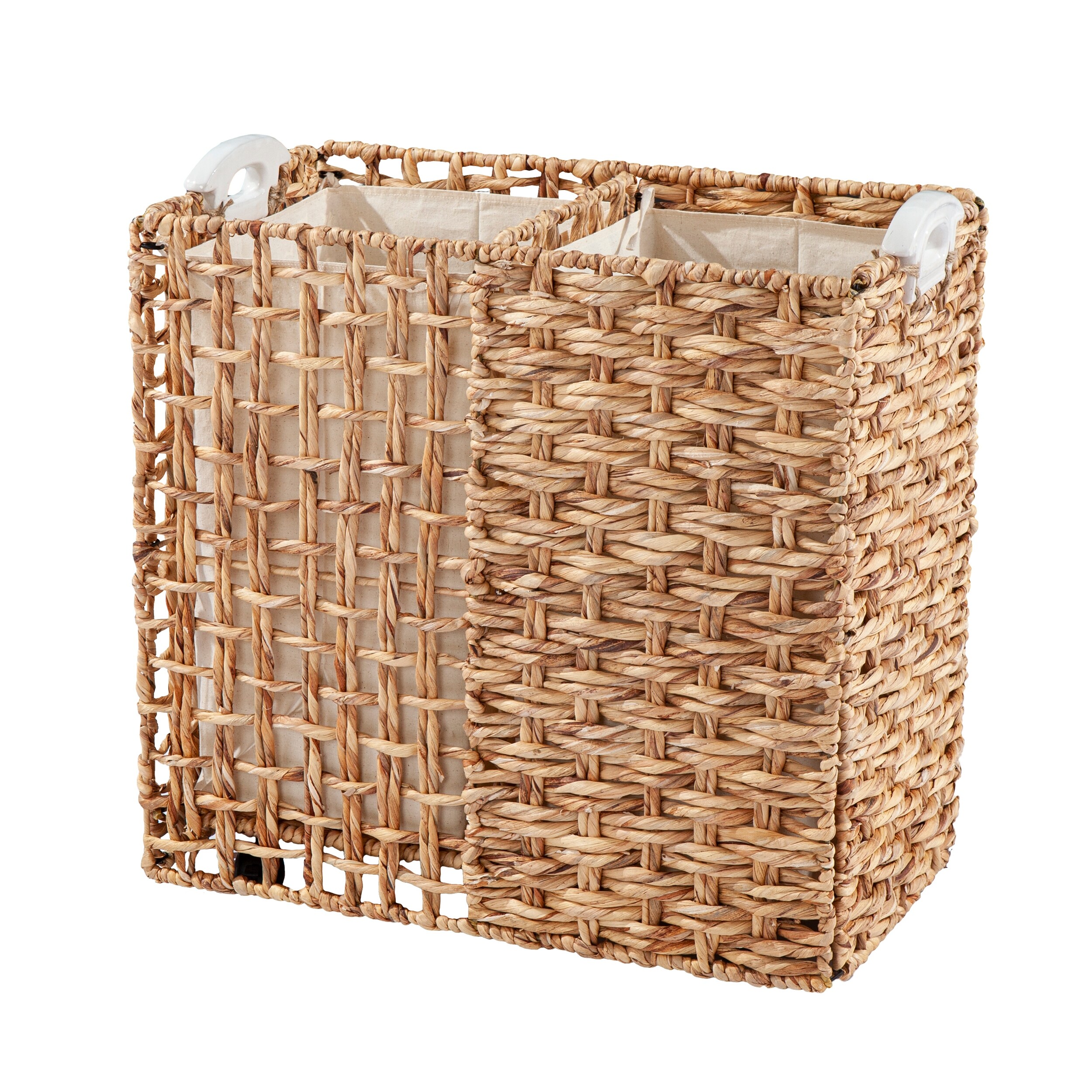 Shop The Gray Barn Leeland Coastal Natural Woven Fiber Laundry Hamper Set Overstock 31568109