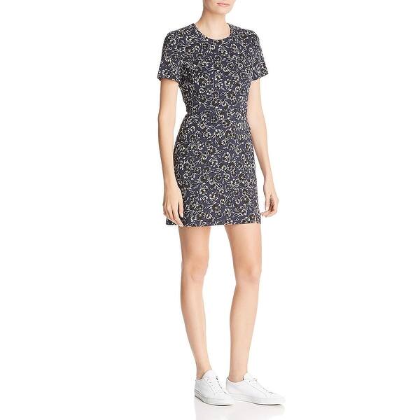 Shop French Connection Womens Audrene Mini Dress Floral Side Slit