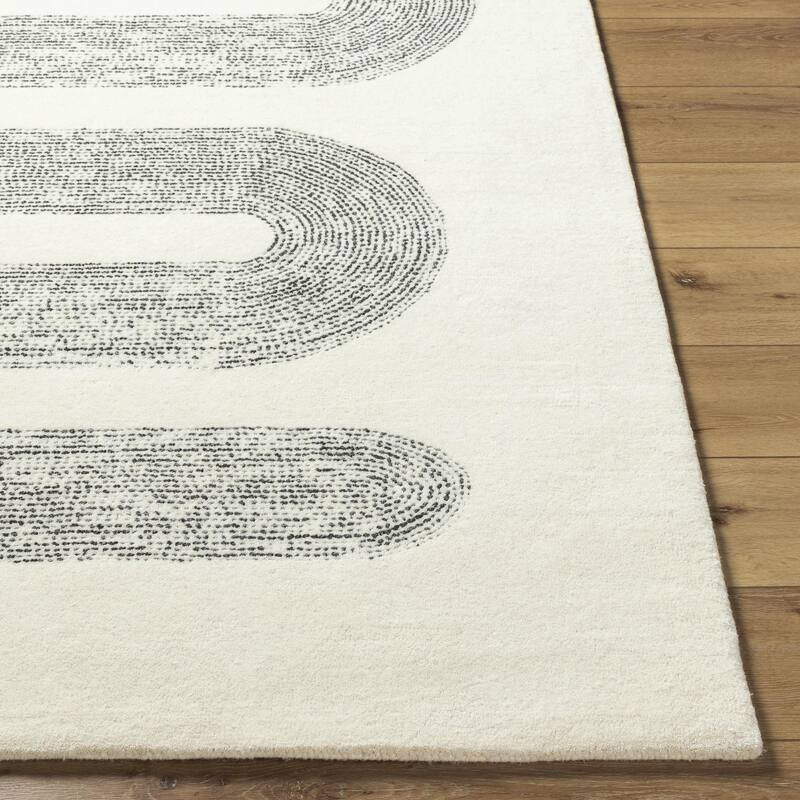 Michaela Casual Solid Color Wool Area Rug