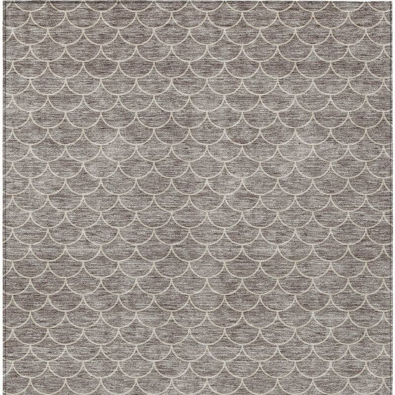 HomeRoots Geometric Transitional Rectangle Outdoor Rug