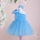 preview thumbnail 2 of 10, Pearl Embroidered One Shoulder Design Special Occasion Dress for Baby