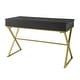 preview thumbnail 12 of 28, Silver Orchid Lerch Two-Drawer Campaign Desk