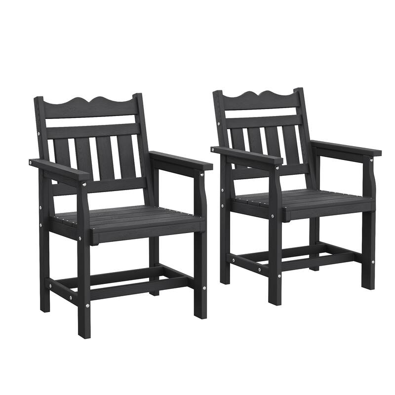 HIPS All-weather Outdoor Dining Chairs with 304 Hardware (Set of 2)
