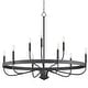 preview thumbnail 1 of 8, Maxim 14499 Frankie 9 Light 40" Wide Taper Candle Style Chandelier Black