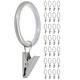 preview thumbnail 2 of 24, Meriville Drapery Curtain Rings with Clip - 1.5-Inch Inner Diameter with insert