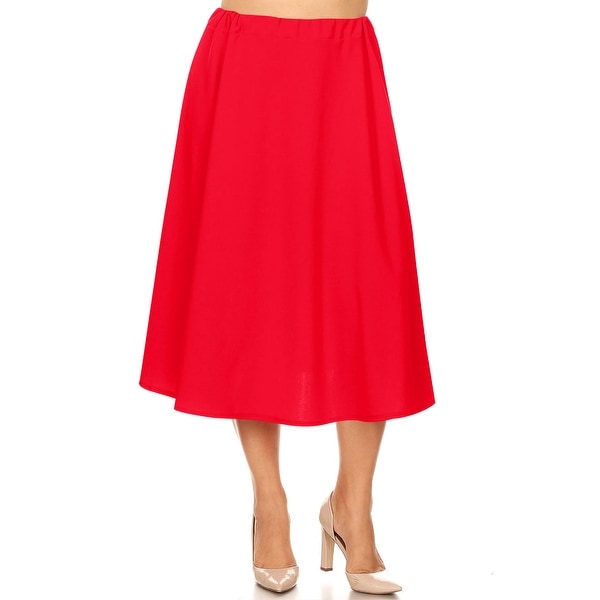 tan skirt plus size midi