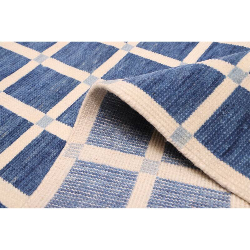 ECARPETGALLERY Hand-knotted Pak Finest Gabbeh Navy Wool Rug - 4'1 x 6'0