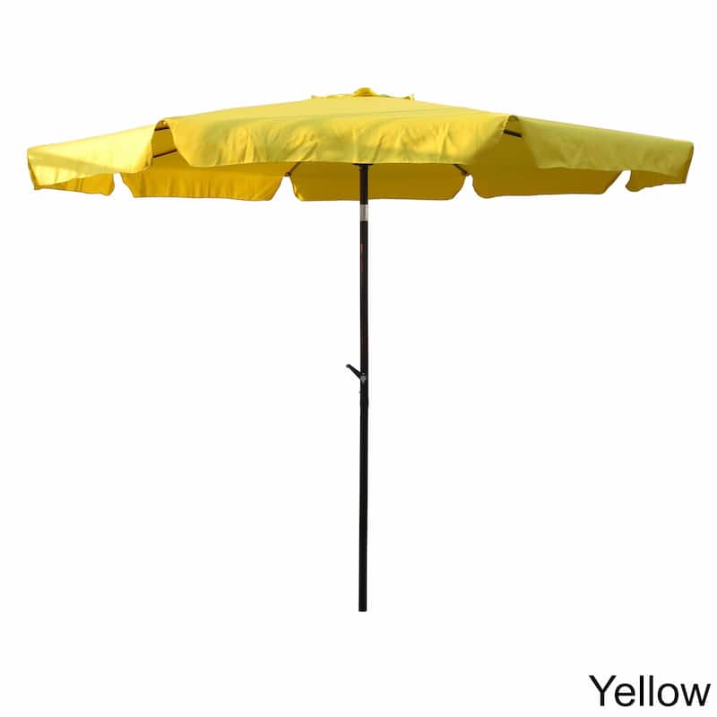 St. Kitts All-weather Tilting 10-foot Patio Umbrella - Yellow