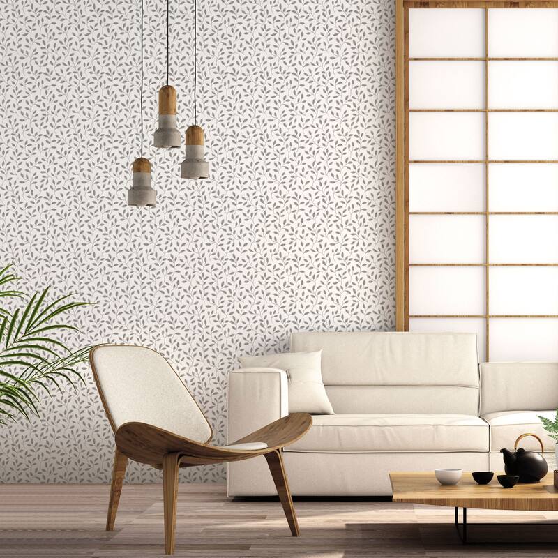 Galerie Wallcoverings Into The Wild Trailing Leaf Non-woven Metallic Wallpaper Roll
