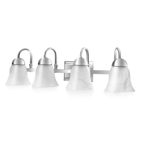 Bath Light 4-Light LED Brushed Nickel Vanity - 9" x 29" x 8" ( L x W x H )