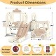 preview thumbnail 24 of 22, 5 in 1 Indoor Outdoor Toddler Slide and Swing Set, Kid Slide for Toddlers Age 1-3, Bus Themed Baby Slide