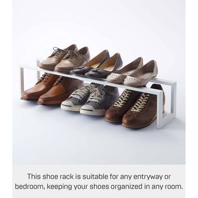 Expandable Home Adjustable, Small | Steel | Shoe Rack, Single, White