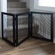 preview thumbnail 15 of 13, PETMAKER 3-Panel Foldable Pet Gate, Black - N/A