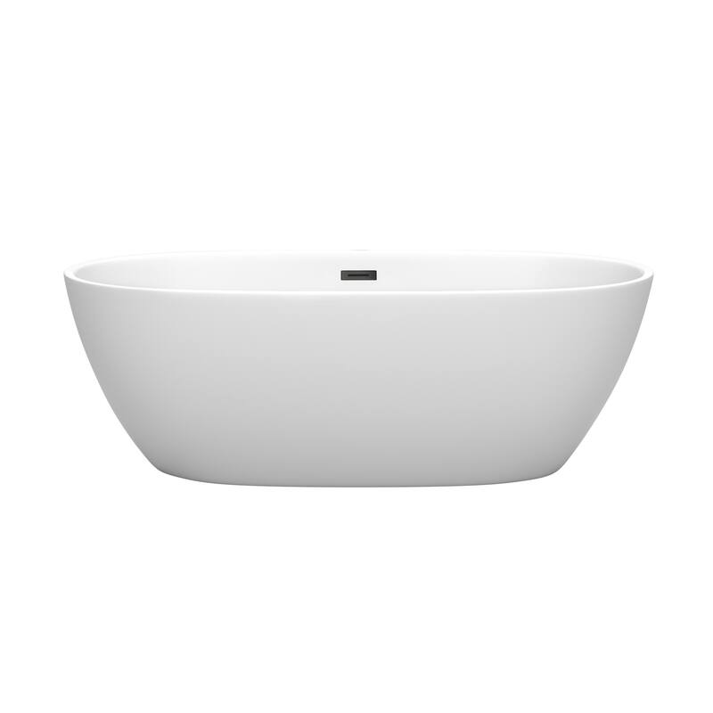 Wyndham Collection Juno 67" Free Standing Acrylic Soaking Tub with