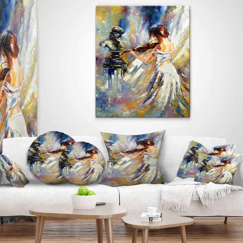 Designart - Love with Endless Music - Abstract Canvas Art Print