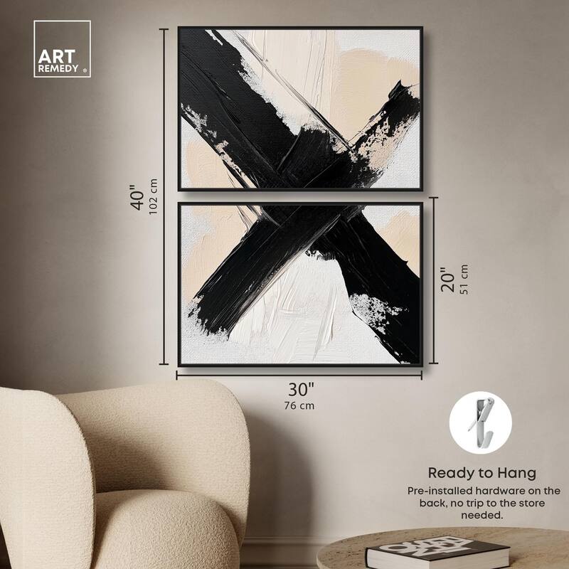 Graphic Impact I Canvas Set of 2 by Art Remedy