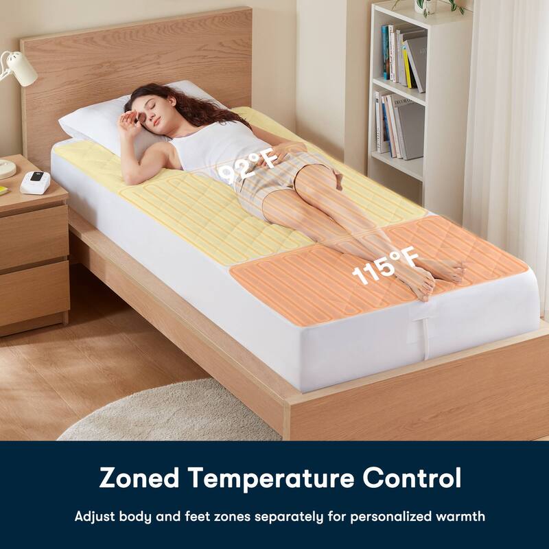 Serta Microfiber Zoned Heated Mattress Pad