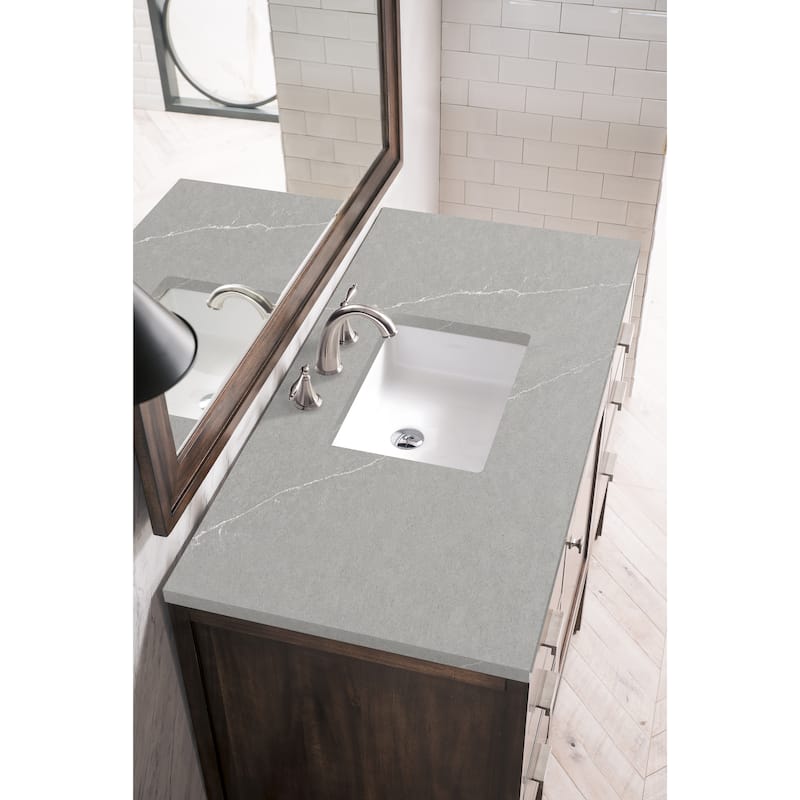 James Martin Vanities Addison 48" Single Vanity, Mid Century Acacia