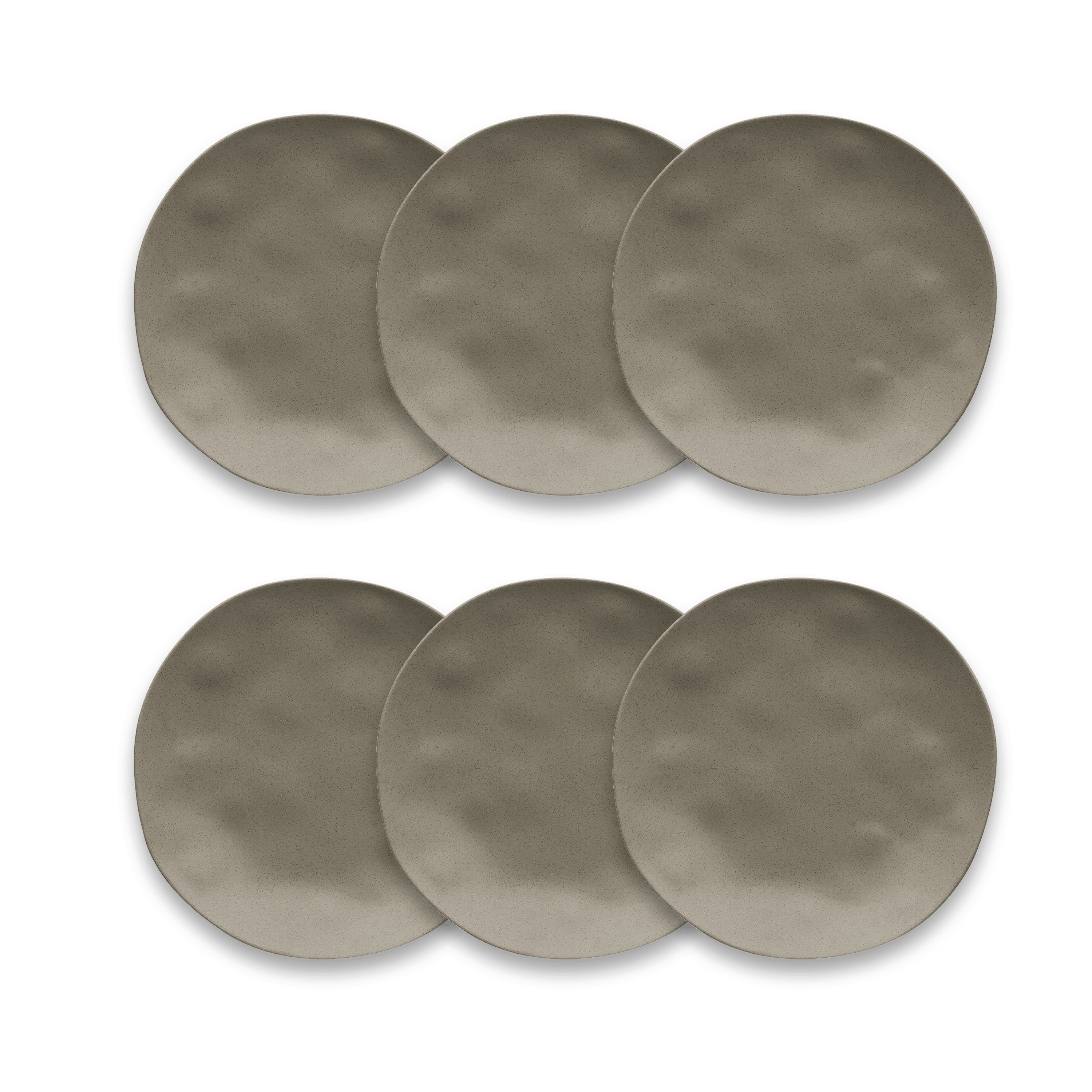Abode Homewares by TarHong Planta Matte Dune Salad Plate, 8.5 x 0.8", Set of 6