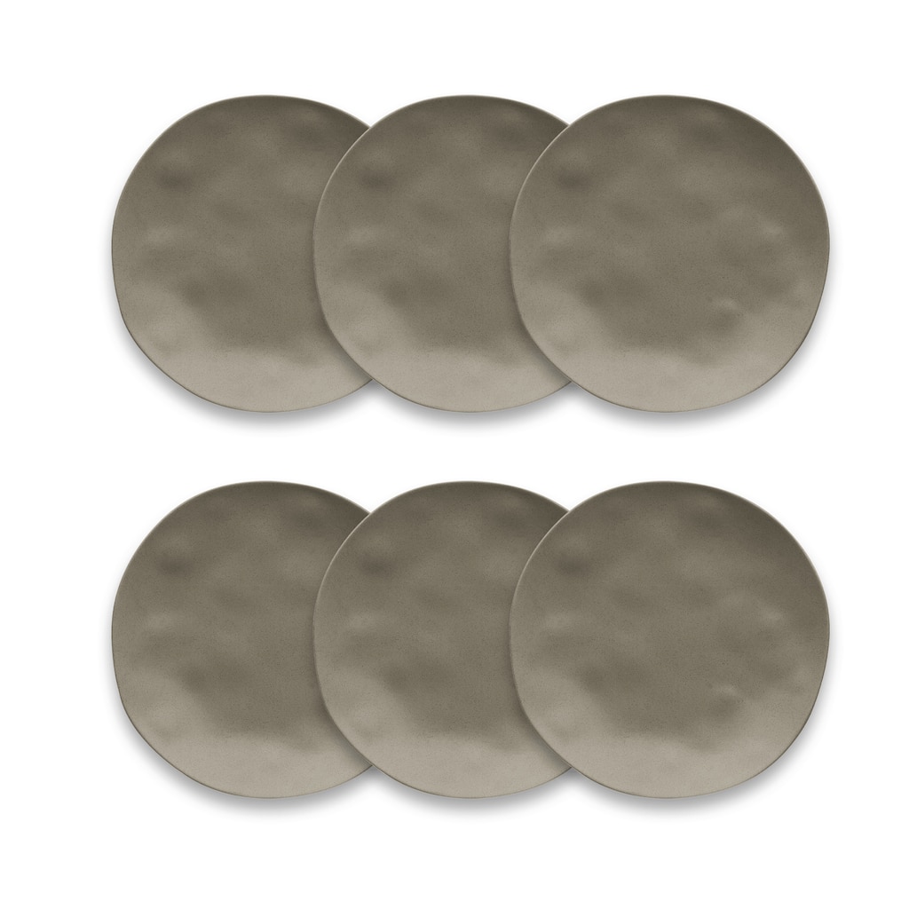 Abode Homewares by TarHong Planta Matte Dune Salad Plate, 8.5 x 0.8", Set of 6