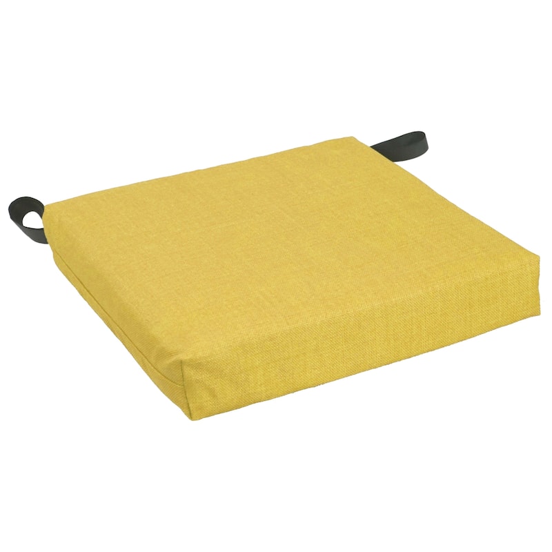 16-inch Indoor/Outdoor Solid Chair Cushions (Set of 2) - 16 x 16