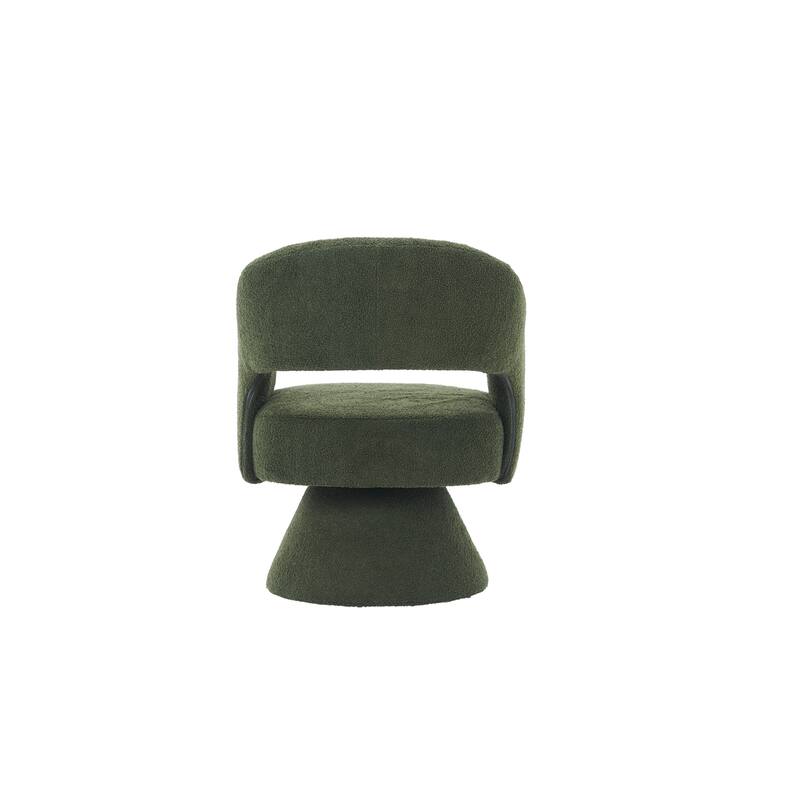 Swivel Accent Chair, Modern Luxury Accent Chair, Comfy Round Armchiars, 360 Degree Swivel Barrel Chairs for Living Room