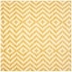 preview thumbnail 9 of 42, SAFAVIEH Handmade Cambridge Lorraine Modern Wool Rug 6' Square - Ivory/Gold - Square
