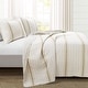 preview thumbnail 9 of 51, Lush Decor Farmhouse Stripe 3 Piece Quilt Set