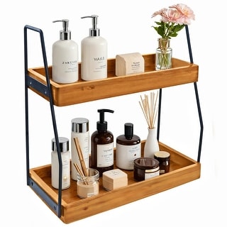 小物入れ HUMAN MADE BATHROOM COUNTERTOP ORGANIZER Bathroom Organizer Countertop Perfume Organizer - 13.6 x 14 x 6.7
