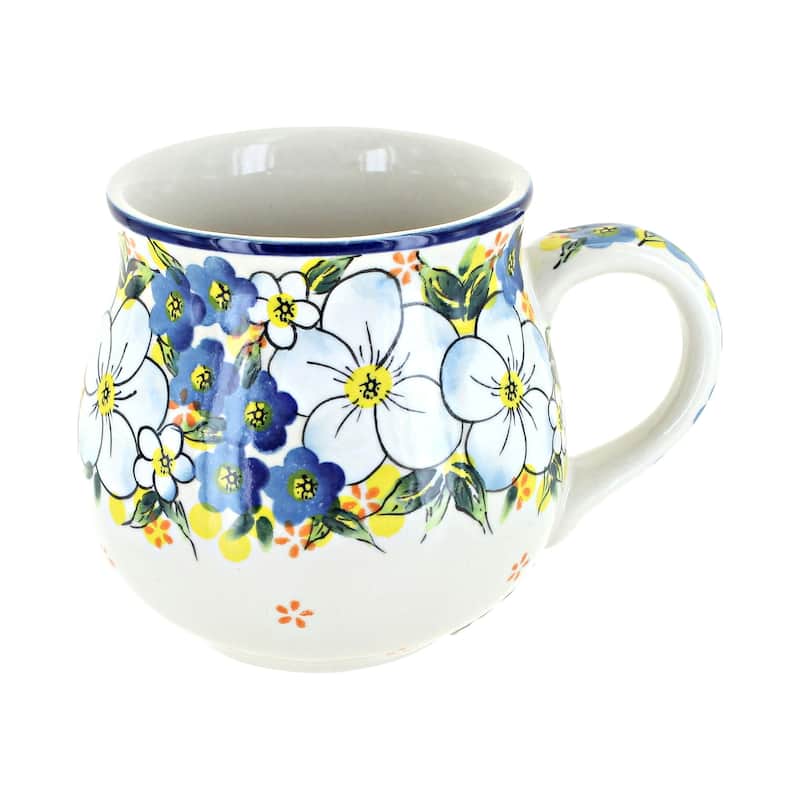 Blue Rose Polish Pottery 118 Millena Bubble Mug - Camillia