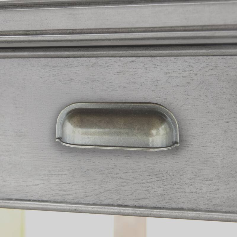 Laurent Narrow Solid Wood Side End Table with Shelf