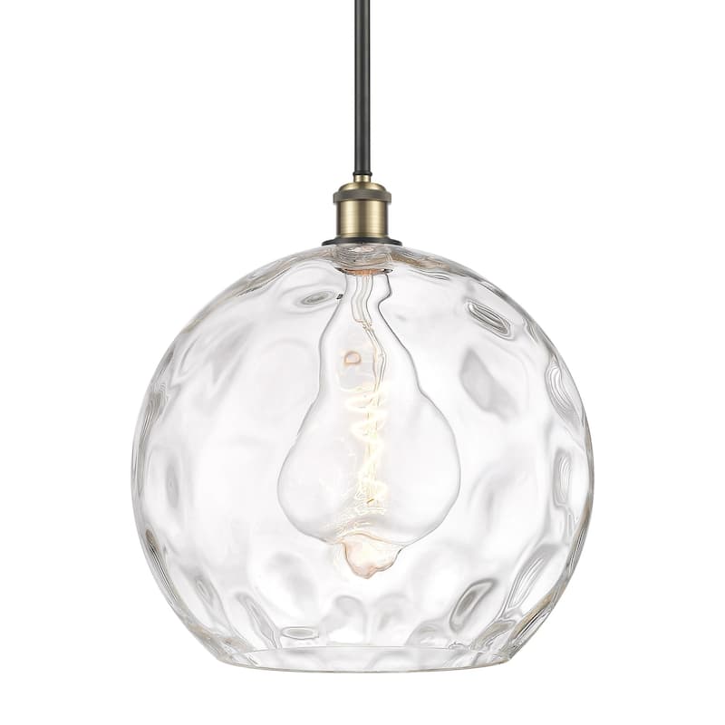 Innovations Lighting 516-1S-15-14 Athens Pendant Athens 14" Wide - Black Antique Brass / Clear Water Glass