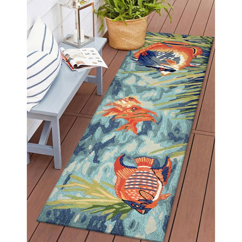 Liora Manne Ravella Tropical Fish Indoor/Outdoor Rug